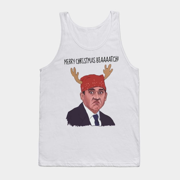 Prison Mike Christmas Tank Top by KyleCreated